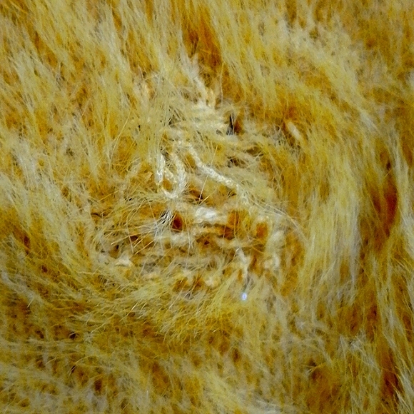 Orange fluffy womens sweeter - Picture 4 of 4